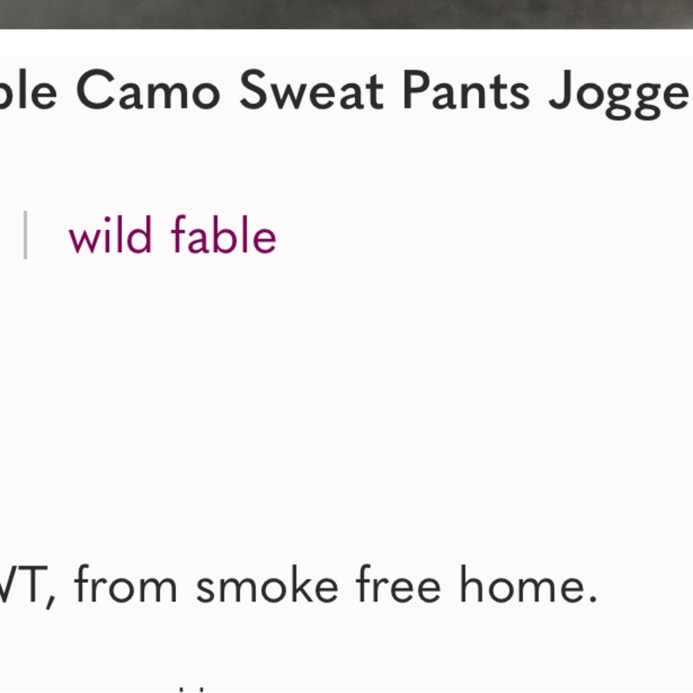 NWT Wild Fable Forest Green and Charcoal Jogger - Small - Picture 7 of 7